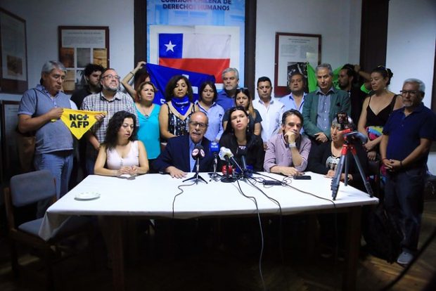 Junto a las organizaciones de Unidad Social, la Comisión Chilena de Derechos Humanos ha trabajado por la promoción y defensa de los derechos humanos en el país. Foto: Agencia UNO.