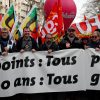 Francia protesta pensiones