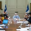 Durante la mañana de este lunes el presidente Sebastián Piñera se reunió con el Comité de Ministros por COVID-19 en donde se evaluaron las medidas implementadas durante este fin de semana. Foto: Presidencia.