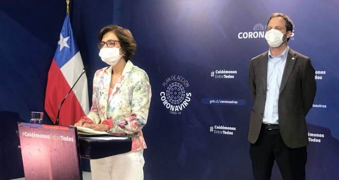 Los subsecretarios de Salud Pública y Redes Asistenciales, Paula Daza y Arturo Zúñiga respectivamente. Foto: Ministerio de Salud.