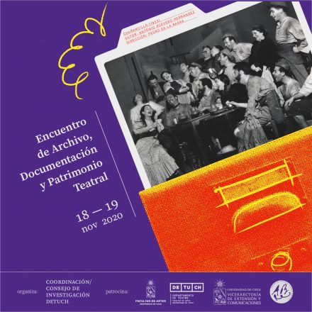 Afiche Encuentro de Archivo, Documentación y Patrimonio Teatral (1)