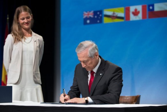 Como ministro de Relaciones Exteriores durante el segundo gobierno de Michelle Bachelet, Heraldo Muñoz fue el encargado de liderar las negociaciones que dieron pie a la firma del TPP-11. Foto: Ministerio de Relaciones Exteriores.