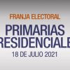 Elecciones Primarias 2021_ Comienza franja electoral de candidatos de Chile Vamos y Apruebo Dignidad