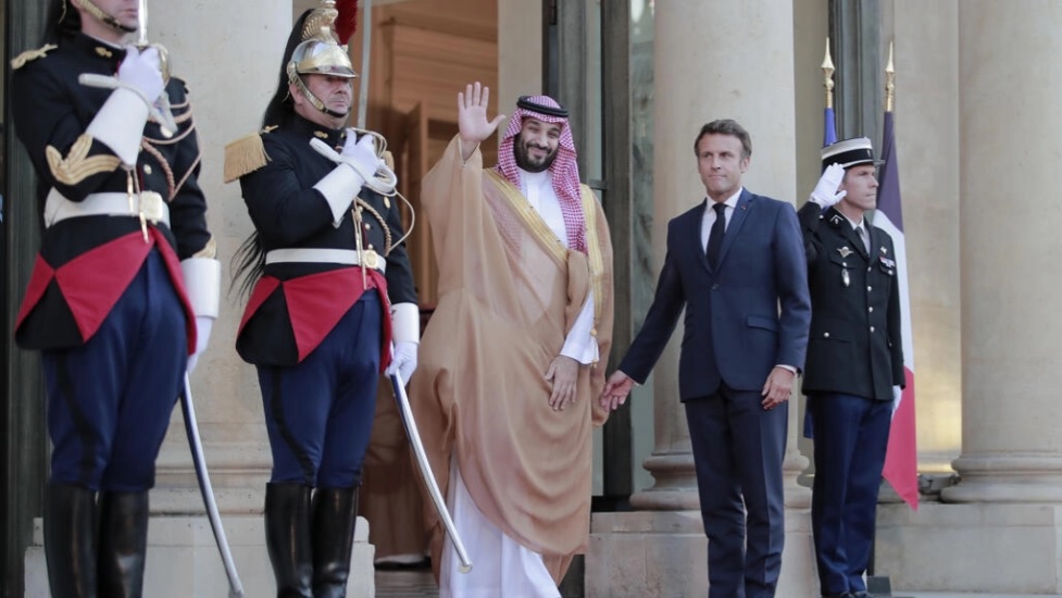 Macron y Bin Salman