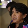 Valparaiso, 10 de agosto de 2022.
La senadora Yasna Provoste lee una declaracion publica en el Senado. 
Raul Zamora/Aton Chile