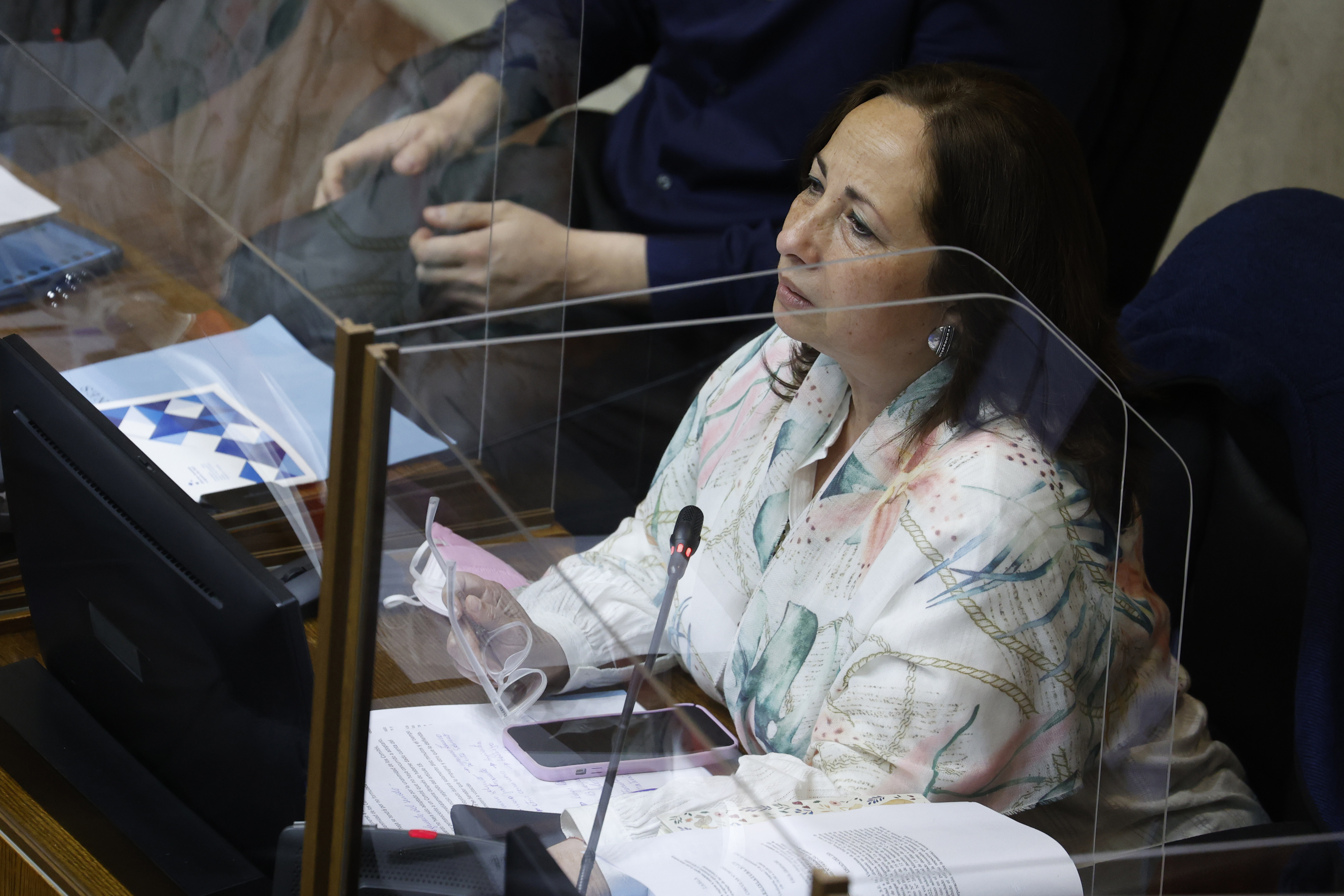 Valparaiso, 27 de septiembre de 2022.
La senadora Alejandra Sepulveda participa de la sesion del Senado.
Raul Zamora/Aton Chile