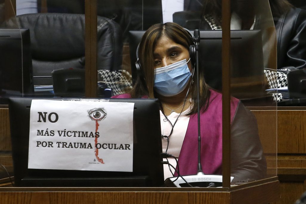 Valparaiso, 2 de junio de 2022.
La senadora Fabiola Campillai durante la sesion del Senado 
Sebastian Cisternas/Aton Chile