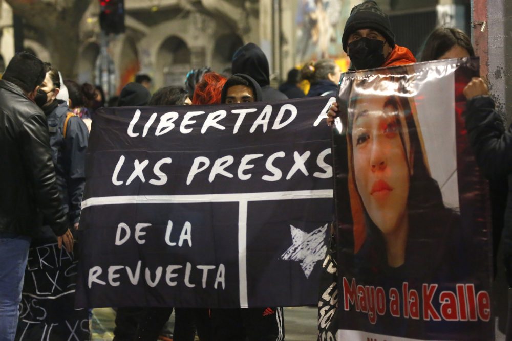 Santiago, 12 agosto 2022.
Protestas por la Libertad a los presos politicos del estallido Social.
Jonnathan Oyarzun/Aton Chile