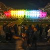 Santiago, 17 de mayo del 2019
En el marco del dia Internacional contra la Homo, Lesbo y Transfobia, el Palacio de La Moneda se ilumina con los colores LGBTI. 
Ramon Monroy/Aton Chile