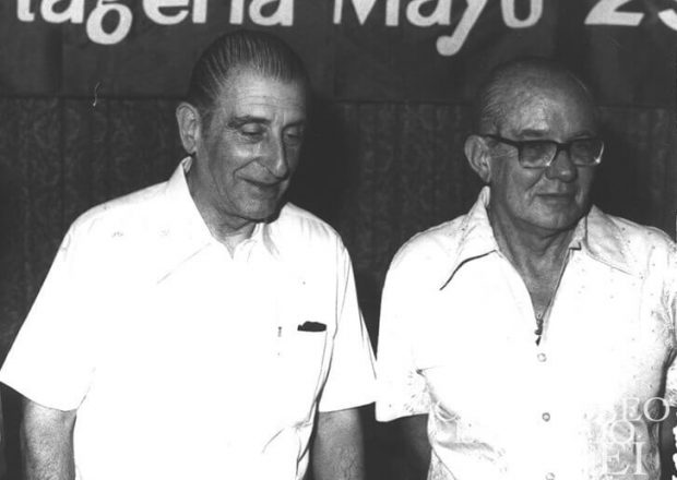 Jaime Castillo Velasco junto a Eduardo FRei Montalva - Imagen Fundación Museo Eduardo Frei M.