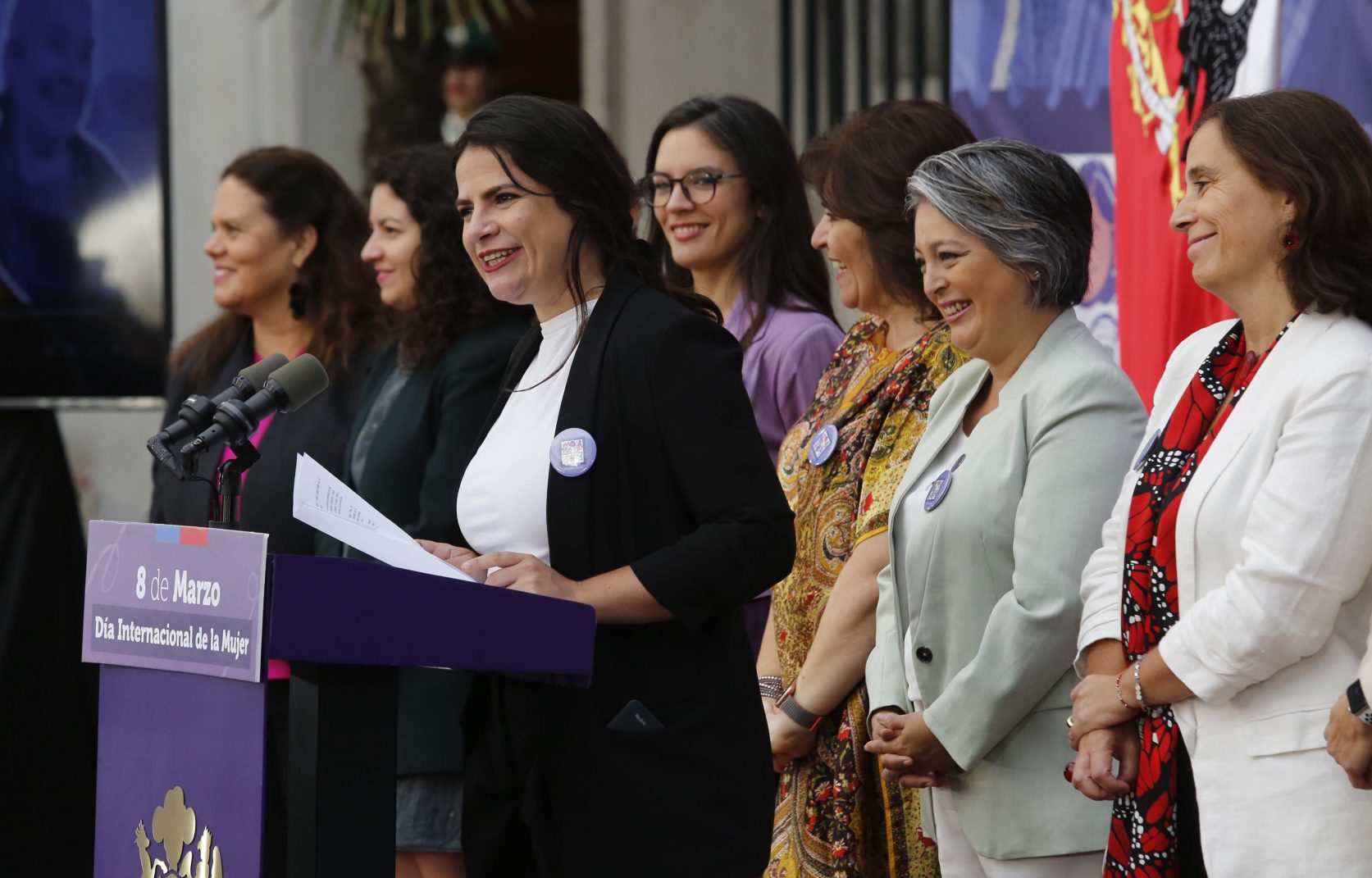 Santiago 8 marzo 2023
El Presidente de la Republica, Gabriel Boric, participa en la ceremonia de conmemoración del Día Internacional de la Mujer.
Juan Eduardo Lopez/ Aton Chile