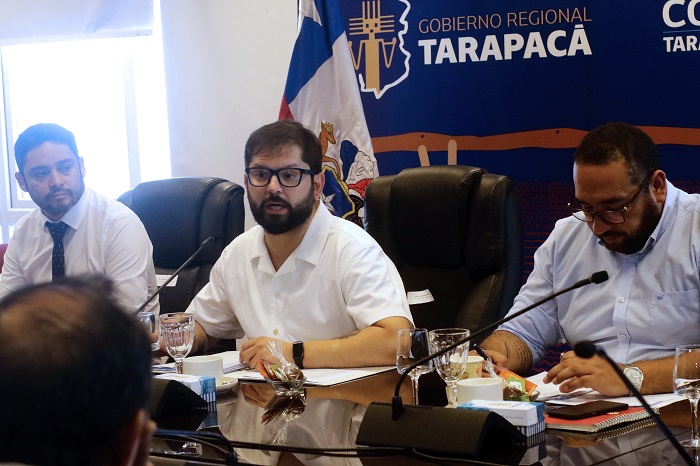 Iquique, 9 de Marzo 2022.
El Presidente de la Republica Gabriel Boric se reune con alcaldes de la region de Tarapaca.
Javier Salvo/ Aton Chile