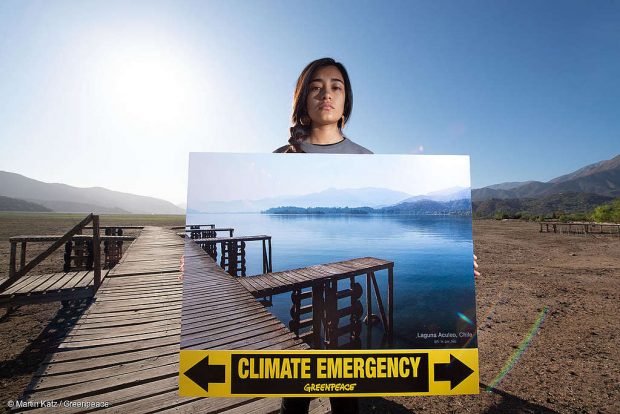 Día Mundial de Lucha contra la Sequía: Impresionante antes y después de Laguna de Aculeo Foto Greenpeace