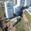 Vina del Mar, 11 de septiembre de 2023
Lluvias provocan nuevo socavon al edificio Miramar ubicado al costado del edificio Kandinsky 
Jose Veas/Aton Chile