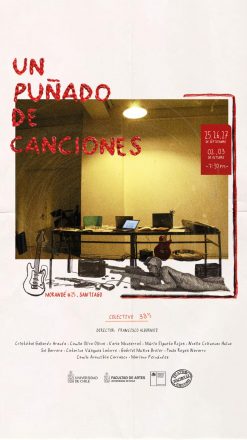 Afiche de la obra "Un puñado de canciones".