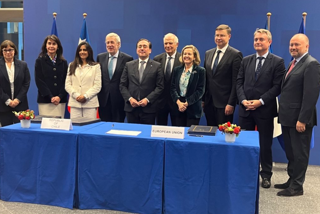 Firma de acuerdo entre Chile y UE