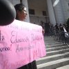 Protestas por el despido de profesores en Ñuñoa