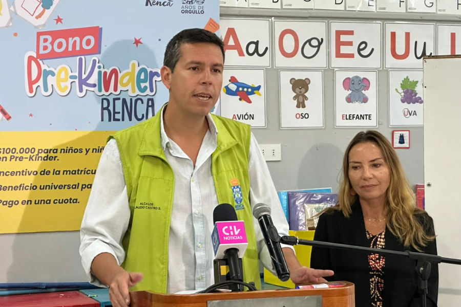 Alcalde de Renca presenta Bono pre-kinder