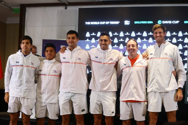 El equipo chileno de Copa Davis en la previa del choque ante Perú