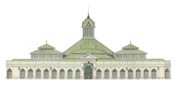 Ilustración del Mercado Central