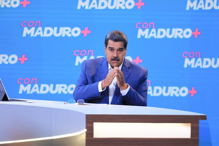 El presidente de Venezuela, Nicolás Maduro, durante su programa en la televisión estatal
PRESIDENCIA DE VENEZUELA
(Foto de ARCHIVO)