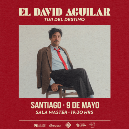 Afiche concierto de El David Aguilar en Sala Master