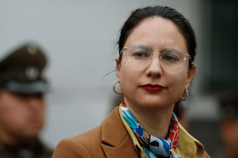 IracÍ Hassler, alcaldesa de Santiago (foto Aton)