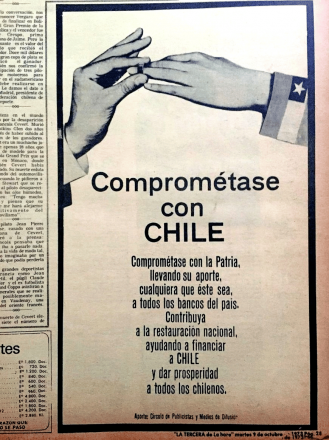 Recorte de prensa de la campaña CompromÉtase con CHILE