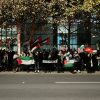 Movilización por palestina frente a la embajada de EEUU