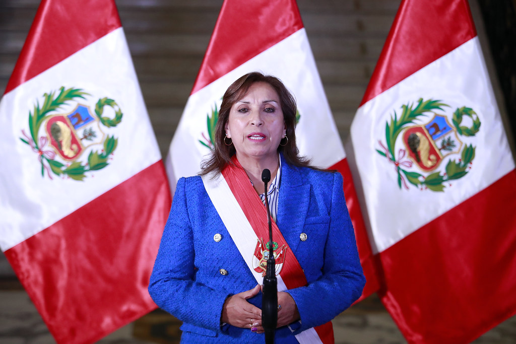La presidenta de Perú, Dina Boluarte. Foto: Presidente de Perú.