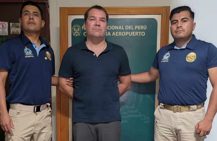 El ejecutivo se encuentra detenido en Lima desde el pasado 12 de abril. Foto: Policía Nacional del Perú.