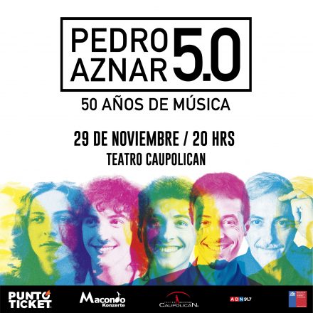 Afiche de Pedro Aznar 5.0 en Chile