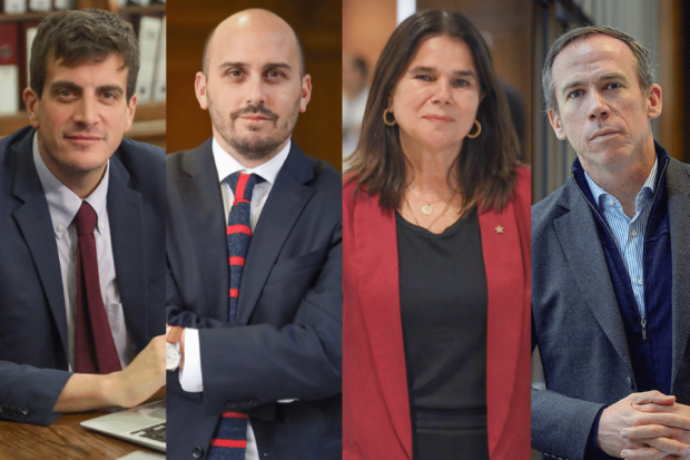 Diego Schalper, Arturo Longton, Ximena Ossandon y Jorge Alessandri, diputados de Chile Vamos