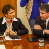 Ministra del Interior, Carolina Tohá y subsecretario Manuel Monsalve
