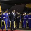 Presidente de la Republica Gabriel Boric recibe Honores a su llegada al Espigon presidencial del aeropuerto internacional Silvio Pettirossi.
Jonnathan Oyarzun/Aton Chile.