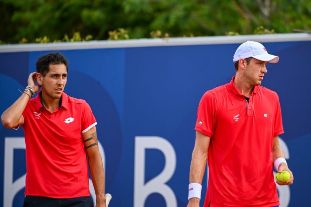 Los tenistas chilenos Alejandro Tabilo y Nicolás Jarry.