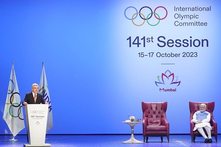 El presidente del COI, Thomas Bach, durante un discurso.
COI
14/10/2023