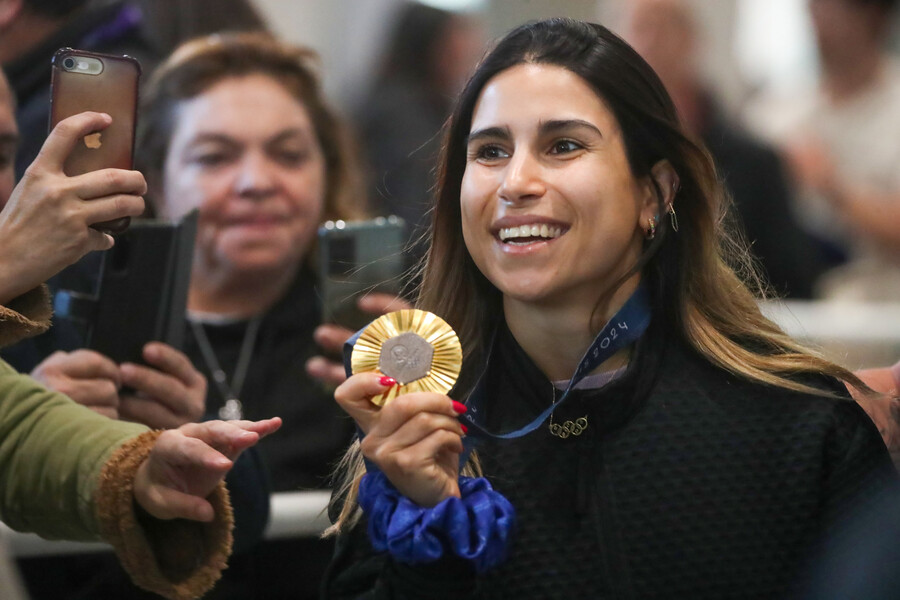 La campeona olímpica, Francisca Crovetto.