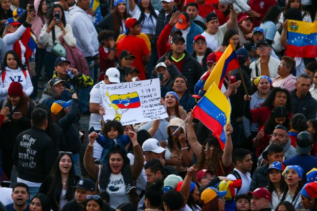 Manifestación de venezolanos