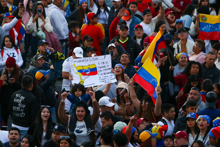 Manifestación de venezolanos