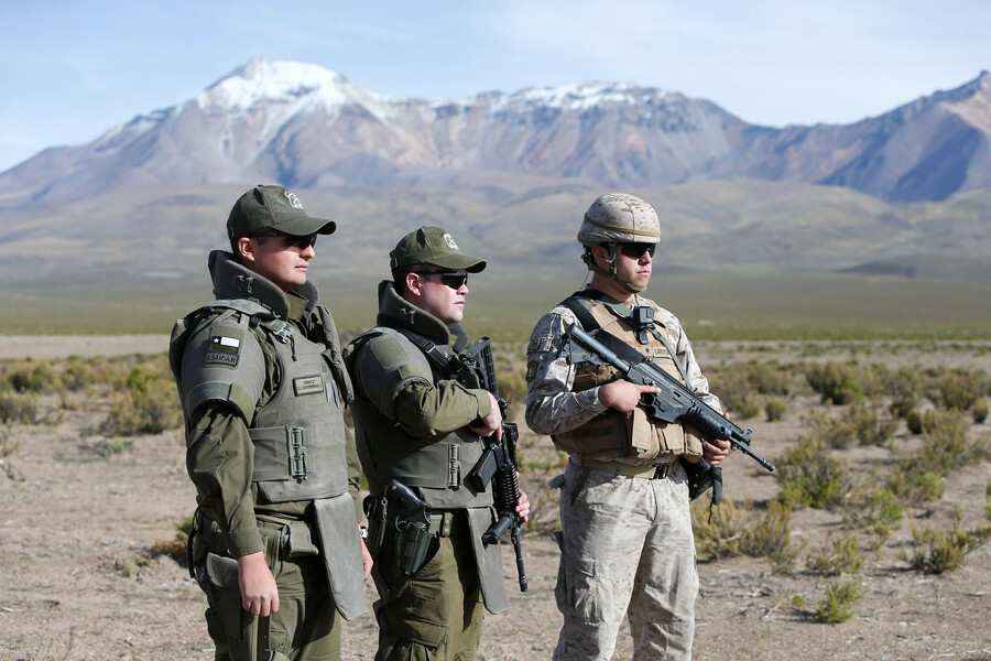 Militares frontera Colchane