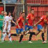 El jugador de Union Española Leandro Benegas, celebra su gol contra Cobreloa durante el partido de primera division disputado en el estadio Santa Laura en Santiago, Chile.
17/08/2024
Marcelo Hernandez/Photosport