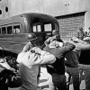 Ingreso de detenidos al Centro de Tortura Estadio Nacional