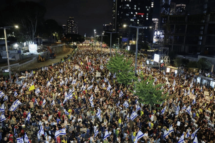 Marcha en Tel Aviv. Foto: Jack Guez / AFP