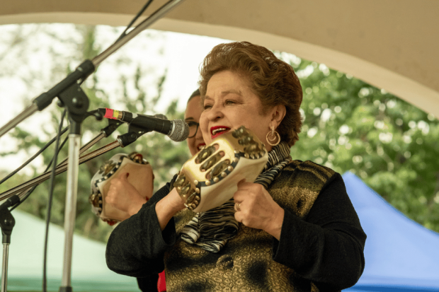 María Esther Zamora durante el lanzamiento de la versión 2024 de La Yein Fonda