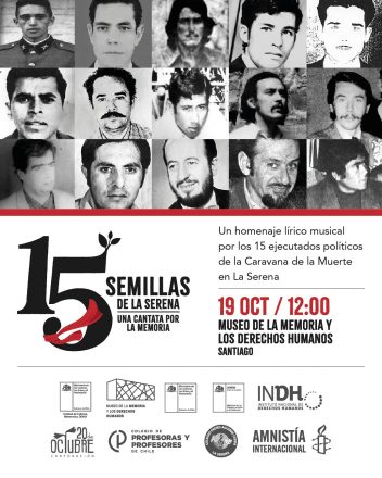 Afiche cantata "Las 15 Semillas de La Serena"