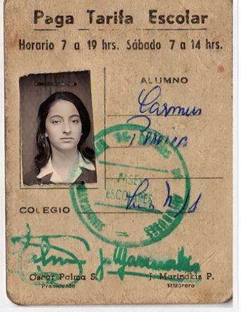 Carnet escolar de Reinalda del Carmen Pereira Plaza