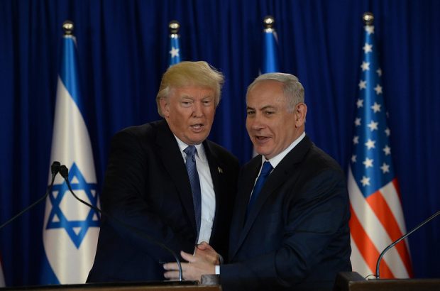 El candidato presidencial de Estado Unidos, Donald Trump, y el primer ministro israelí, Benjamín Netanyahu.