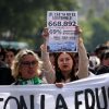 Marcha contra el lucro en la educación en Avenida Providencia.