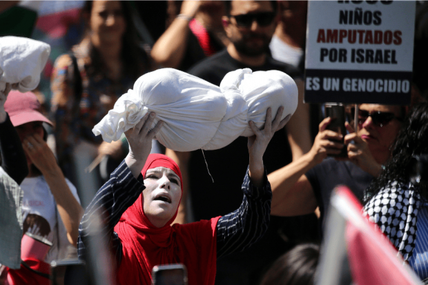 Marcha en apoyo a Palestina. Foto: ATON